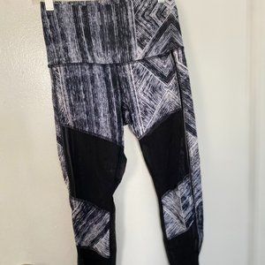 Lululemon Leggings with Mesh Panels